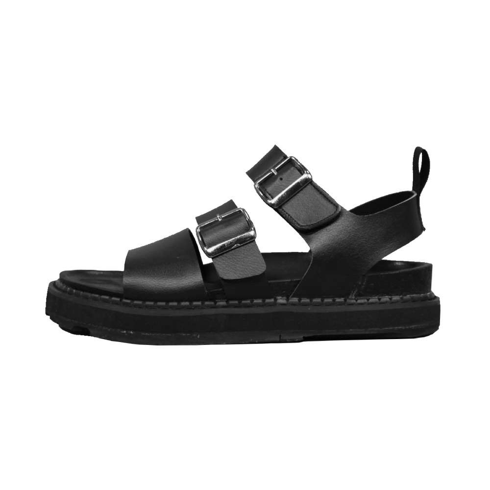 [Tread&amp;Groove] Causeway Black Sandal fashion