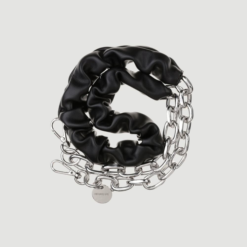 [오르바이스텔라] Tube Chain Strap Black fashion