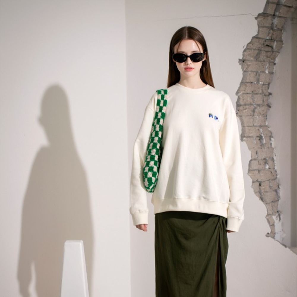 ECOGRAM 에코그램 [뮤니 프로젝트] mmuni character double wappen organic sweatshirts fashion