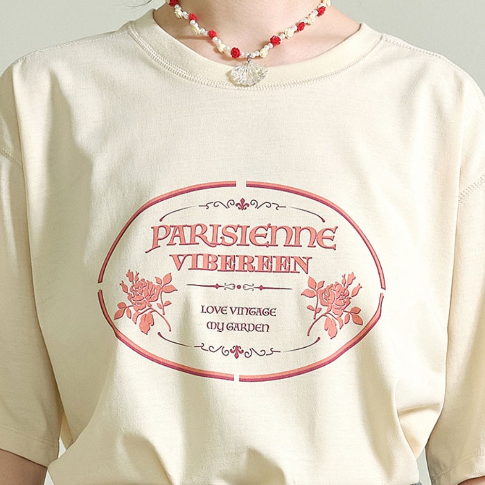 [바이브린] 파리지앵 리사이클 티셔츠_버터 옐로우 fashion
