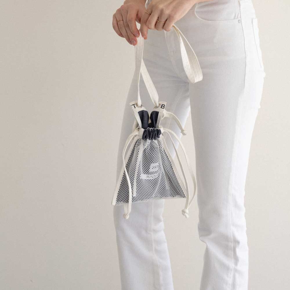 ECOGRAM 에코그램 [리버드] Percent Mesh Bag Small #1 fashion