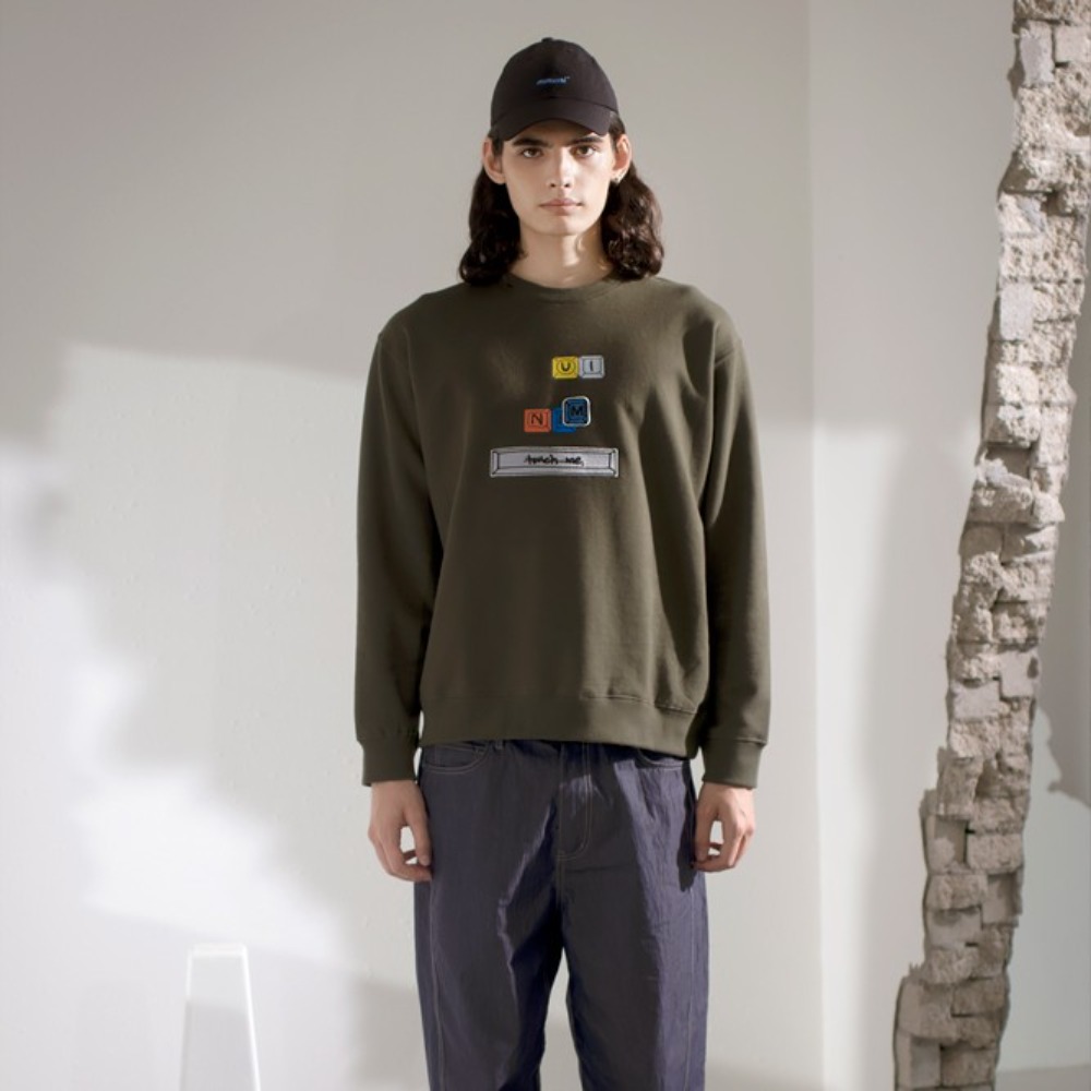 ECOGRAM 에코그램 [뮤니 프로젝트] mmuni keyboard printing organic sweatshirts fashion