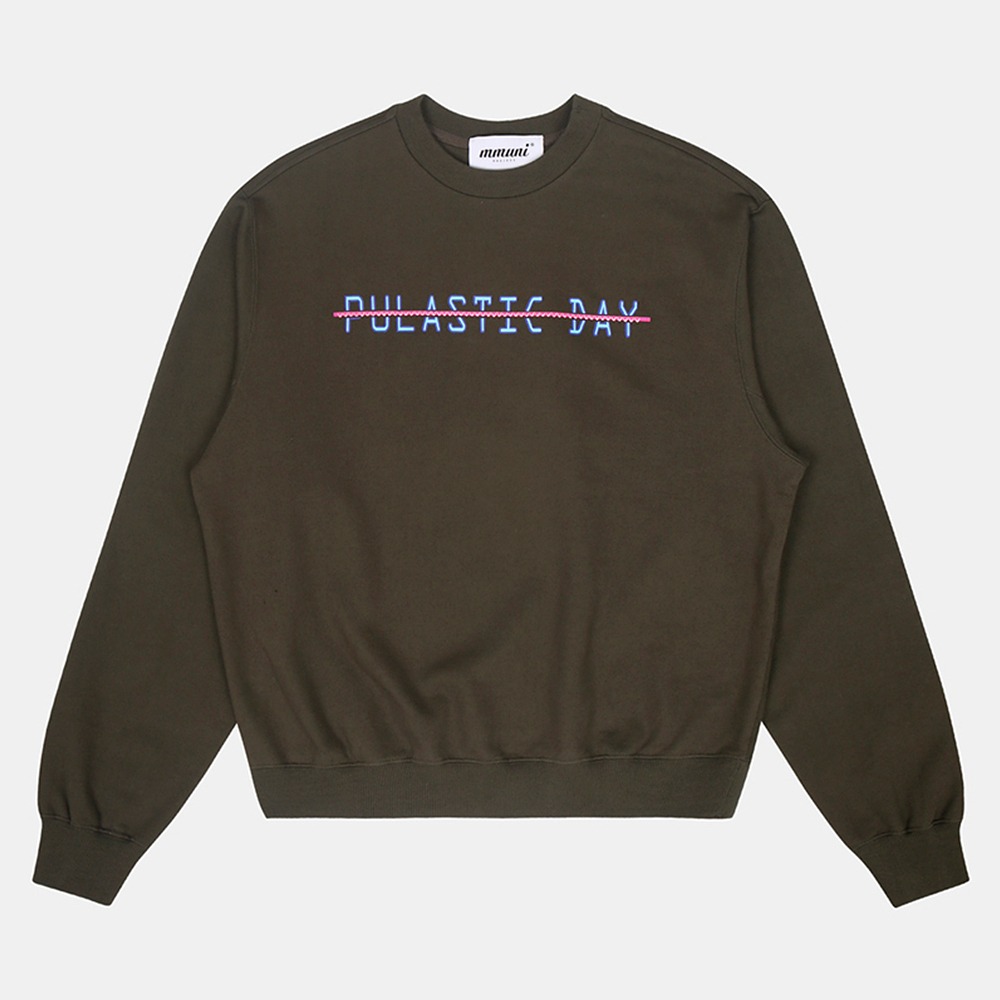 ECOGRAM 에코그램 [뮤니 프로젝트] mmuni pulasticday printing organic sweatshirts fashion