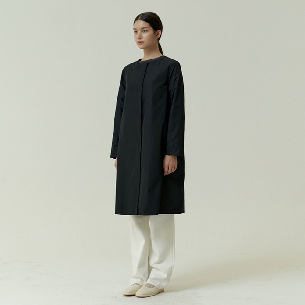 ECOGRAM 에코그램 [아유] timeless trench coat-black fashion