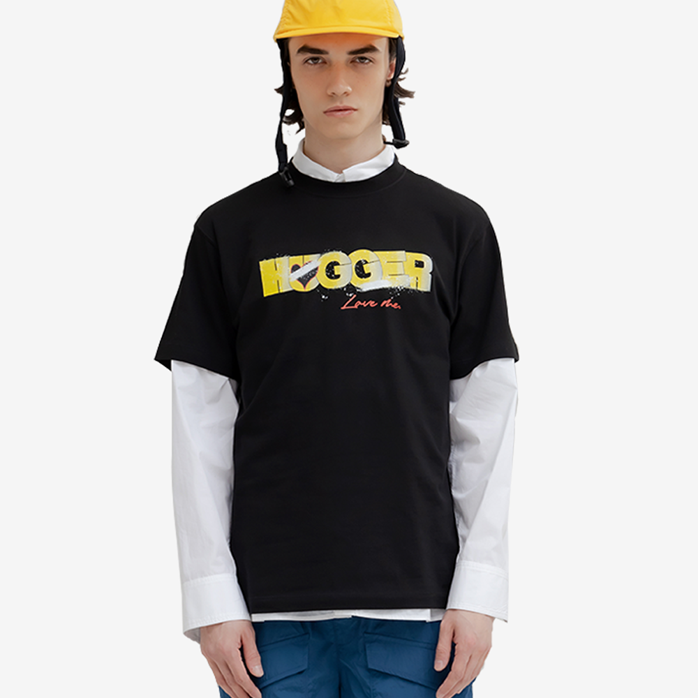 ECOGRAM 에코그램 [뮤니프로젝트] 레터링 프린팅 유니섹스 티셔츠(T-SHIRTS#8) fashion