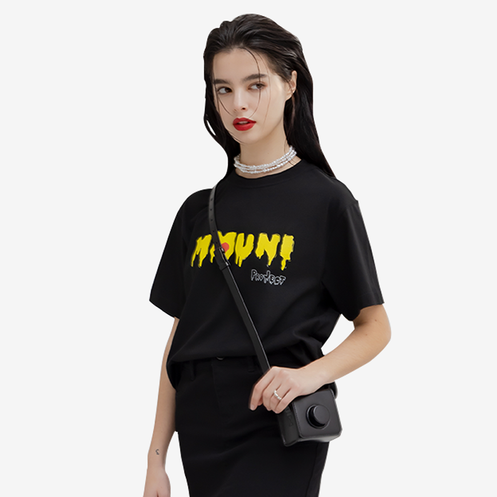 ECOGRAM 에코그램 [뮤니프로젝트] 로고 프린팅 유니섹스 티셔츠(T-SHIRTS#2) fashion