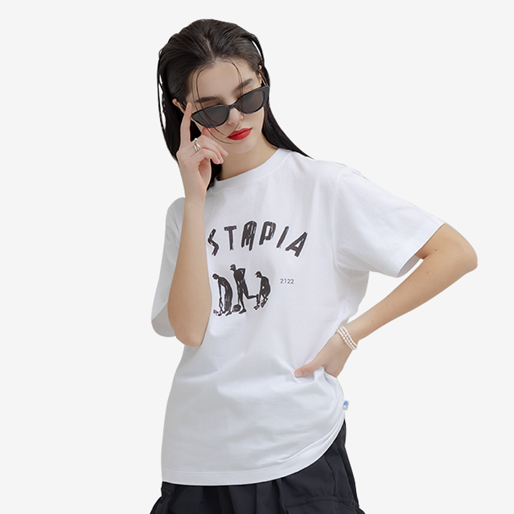 ECOGRAM 에코그램 [뮤니프로젝트] 아트웍 프린팅 유니섹스 티셔츠(T-SHIRTS#6) fashion
