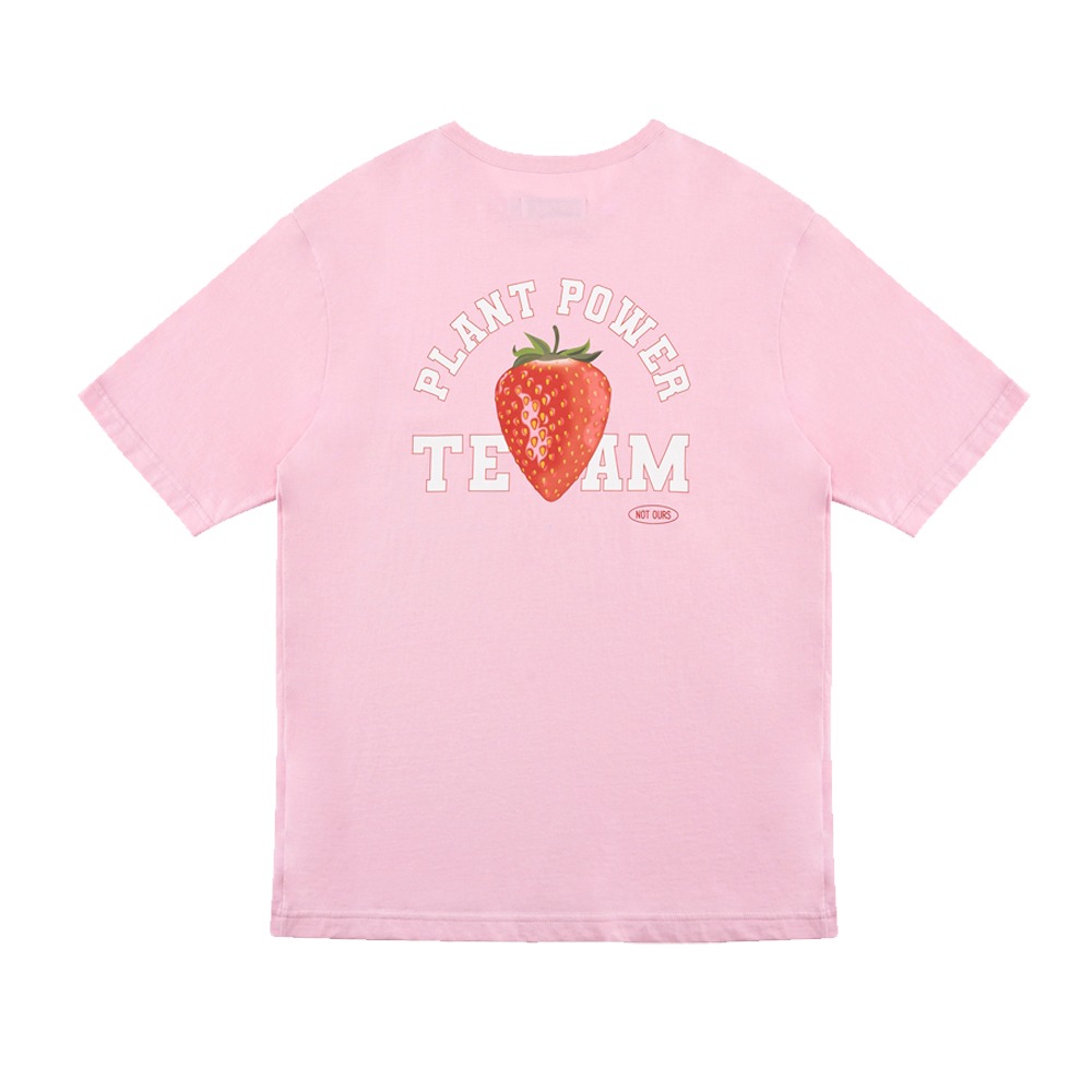 ECOGRAM 에코그램 [낫아워스] 딸기 오가닉 코튼 티셔츠 fashion