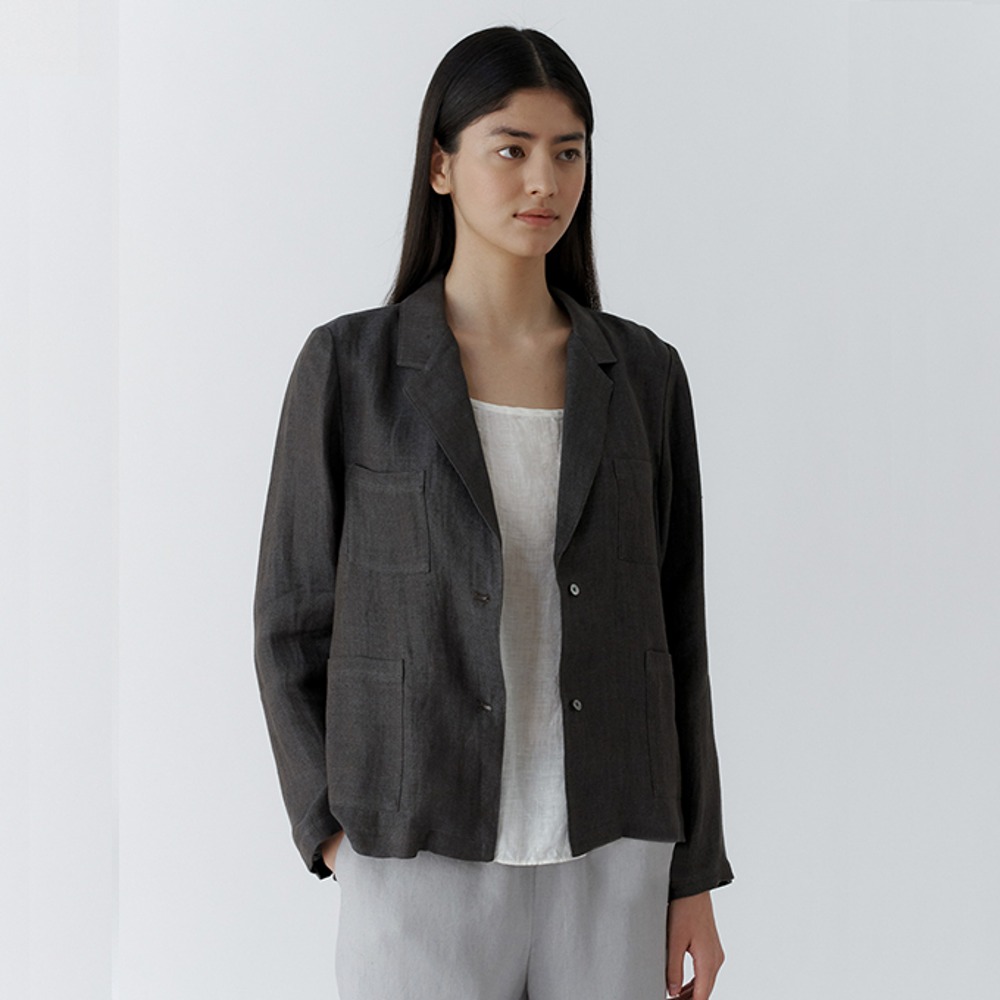 ECOGRAM 에코그램 [아유] linen pocket button jacket fashion